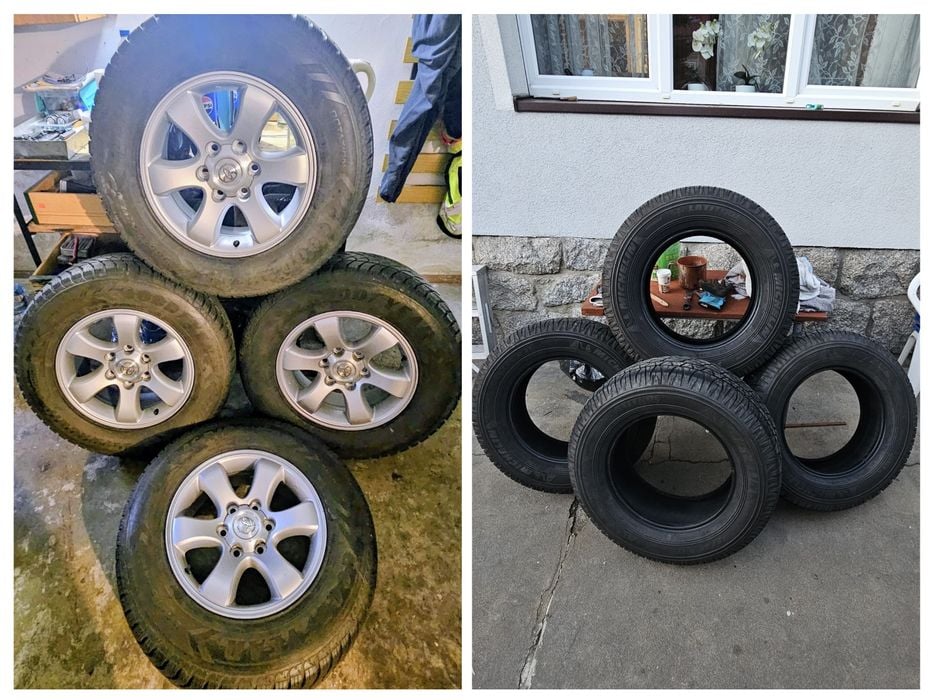 Oryginalne alufelgi(17cali) Toyota Land Cruiser+ dwa komplety opon.