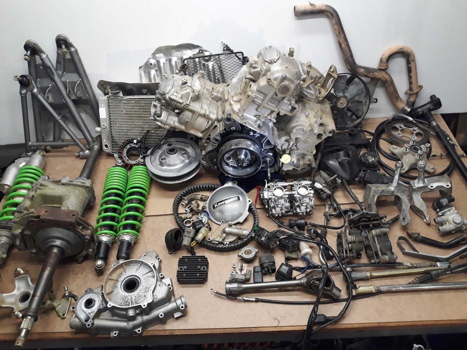 kawasaki kfx 700 dyfer os silnik modul wahacz zwrotnica gaznik magneto