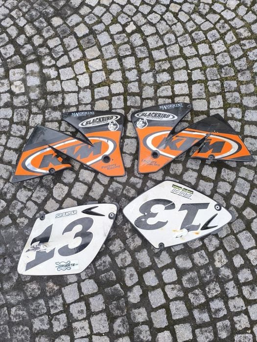 KTM EXC 200 * 00-05 Plastiki Owiewki Boczki Ogon Zestaw