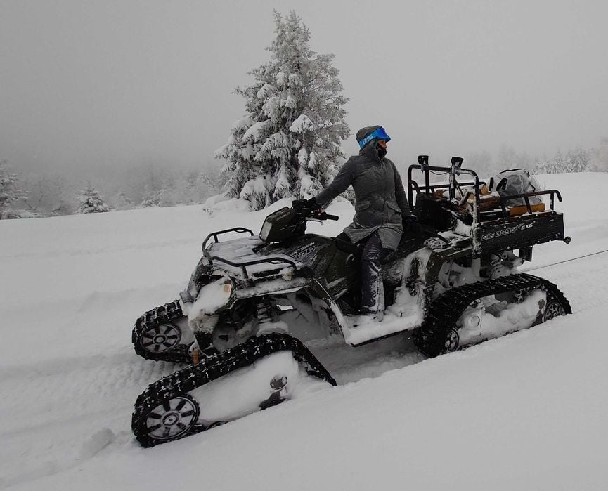 Gokart terenowy ratrak 6x6 Polaris sportsman gąsienice wszedolaz