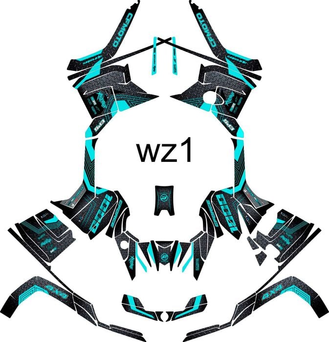 Naklejki CFmoto Cforce 850 - 1000 Okleina G2