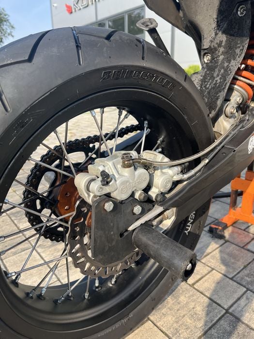 Handbrake supermoto enduro adapter pompa zacisk brembo ktm husqvarna