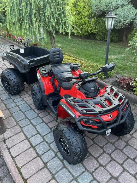 Quad na akumulator Can-Am 24V Outlander ATV 4x200W Miękkie koła