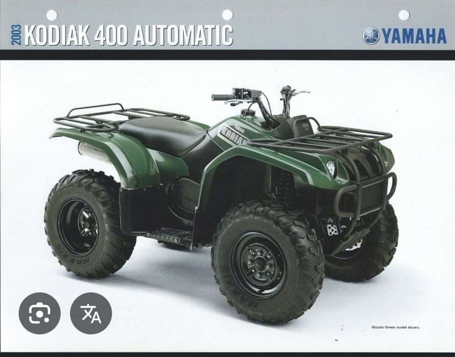 Błotnik przedni Yamaha kodiak 400 Obudowa plastiki