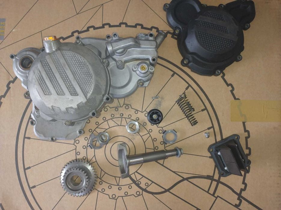 KTM SX 250 części polkarter membrana dekiel osłona