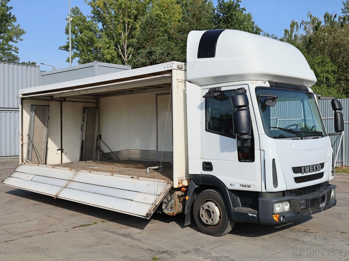 Iveco EUROCARGO ML 75E18, 7.5 TUN, NÁJEZDY, NAVIJÁK, BOČNÍ O