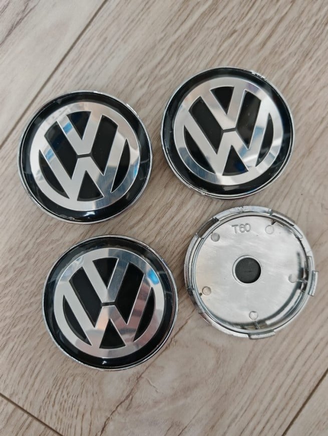Středové krytky pokličky loga Volkswagen 60 mm
