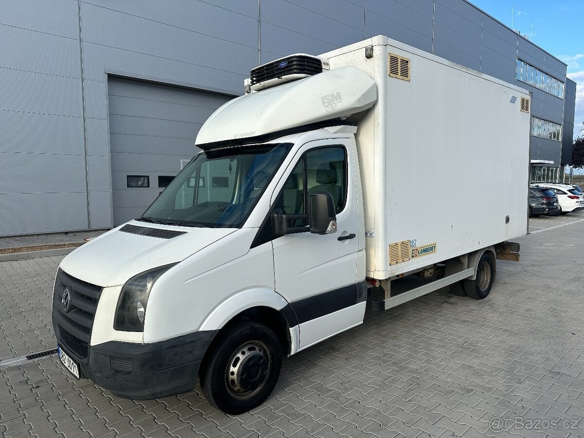 Volkswagen Crafter 2,5 TDi 100kw, ČR,1.maj., chlaďák, 5 tun