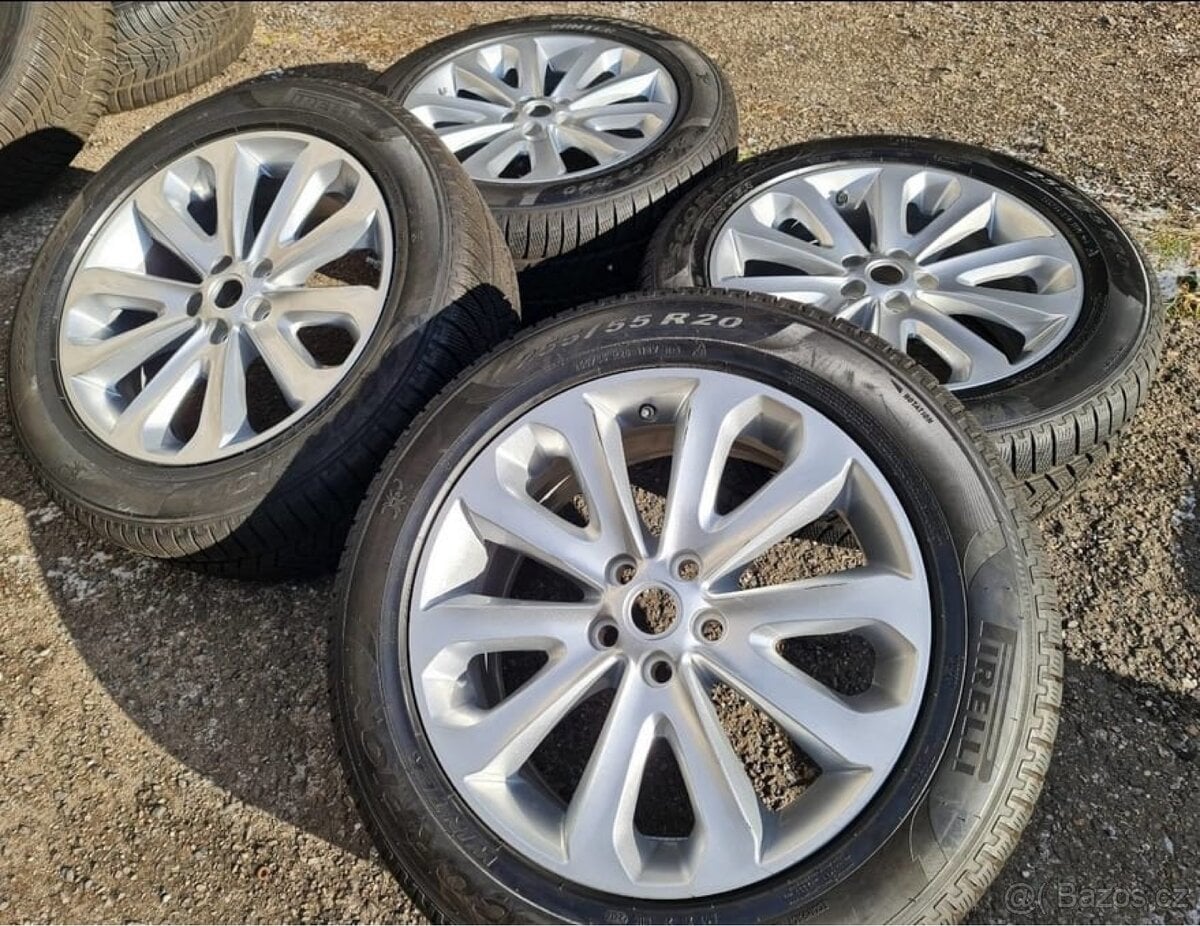 Zimní Alu kola Land Rover Vogue R20" – originál sada s pneu