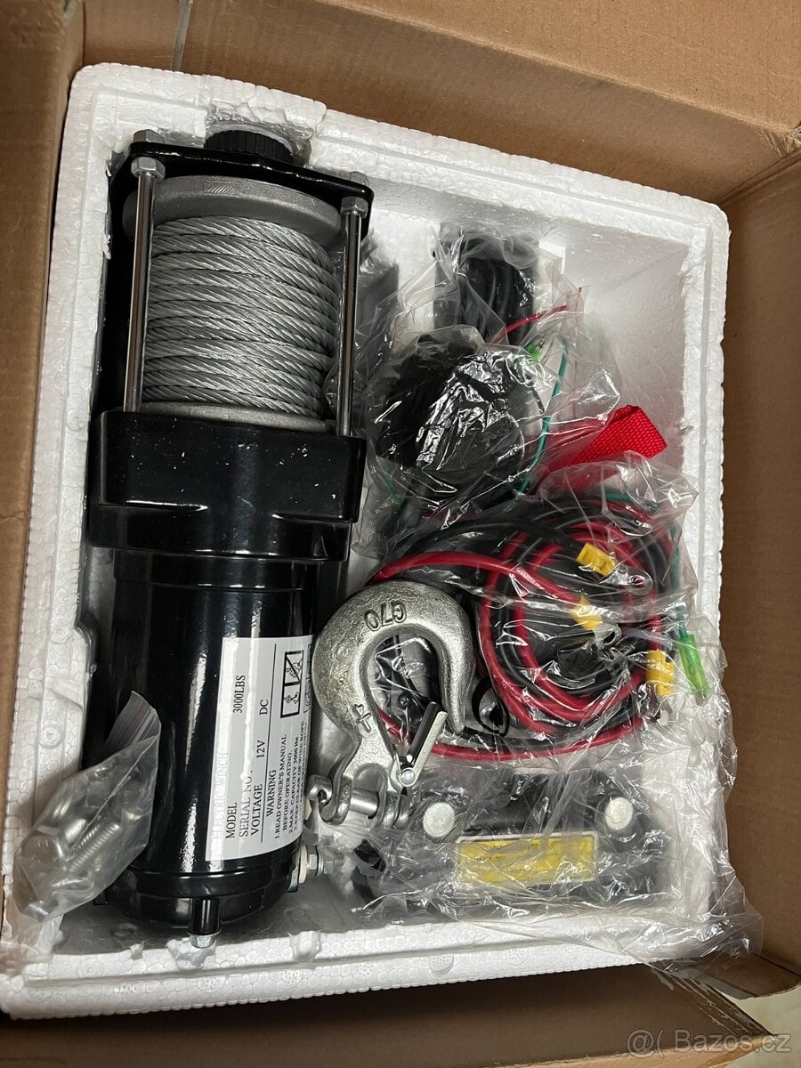 Kompletní naviják na čtyřkolku 1500 Kg 3000lbs 12V