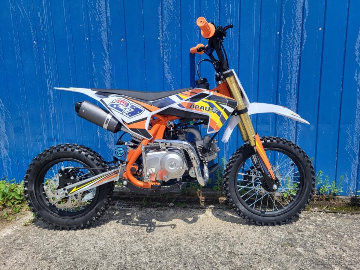 Pitbike APAQ 125ccm XB27 14/12 E-START poloautomat  zelený