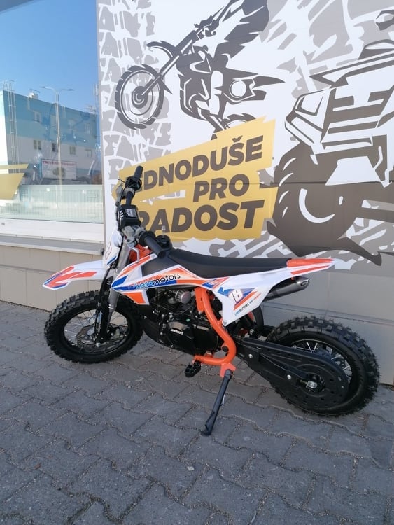 Pitbike Spirit 90 12/10 Automat Oranžová