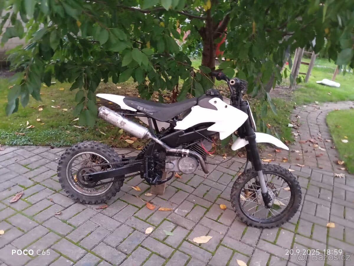 Pitbike s motorem simsona