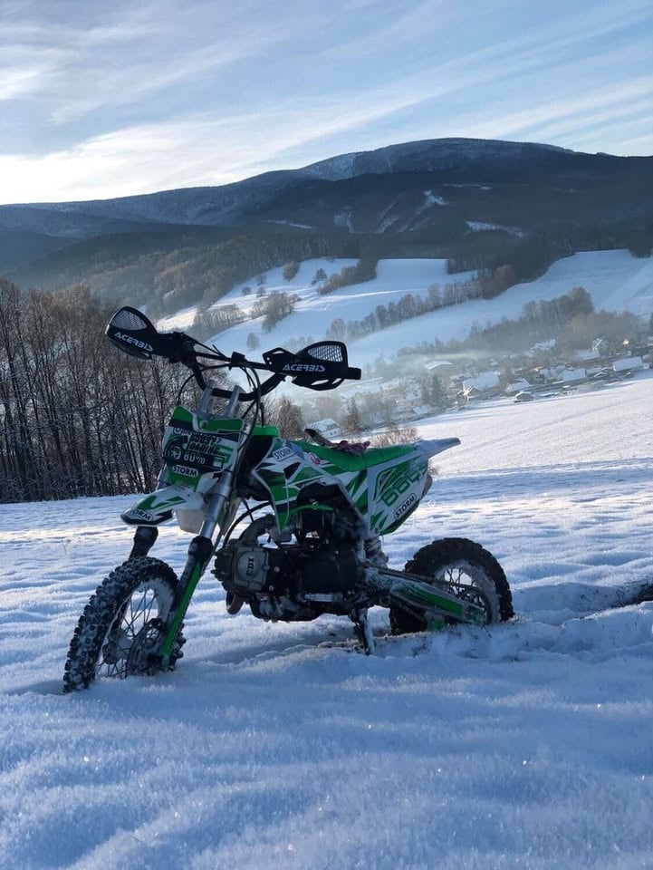 Pitbike Storm 125cc 14/12 – dobrý stav, doplňky