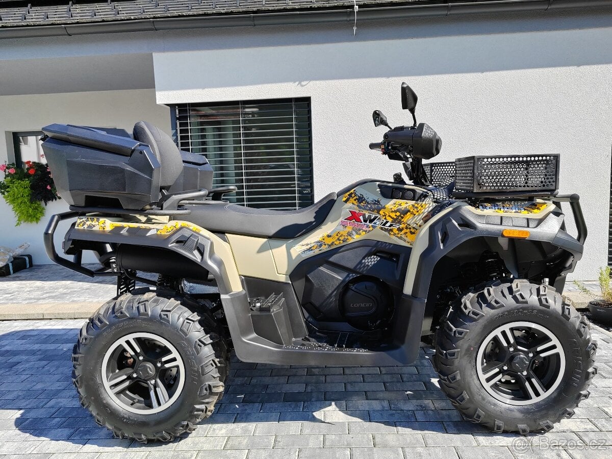 Loncin 550 wolf bílá i žlutá spz