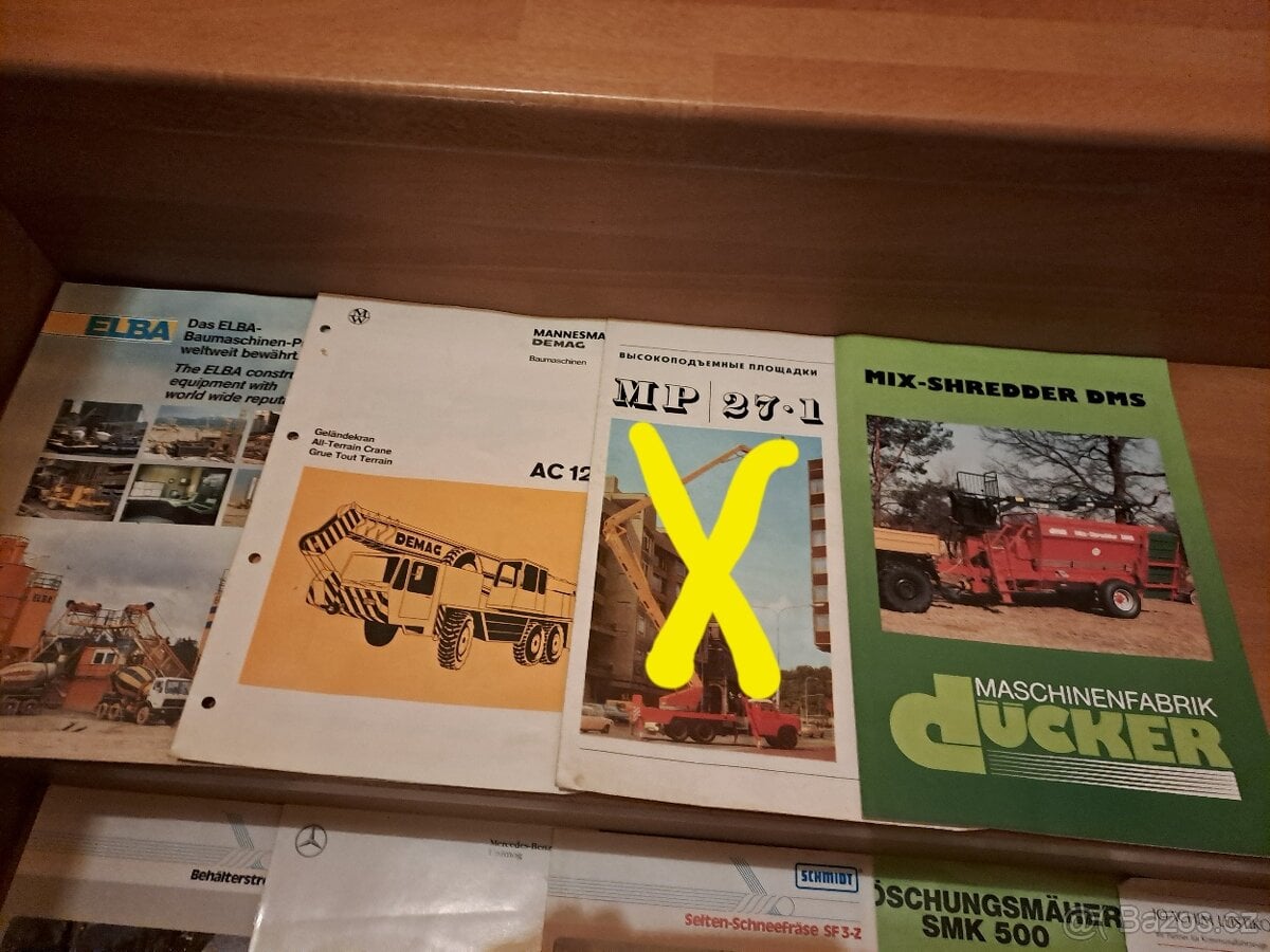 Prodám dobové prospekty  technika