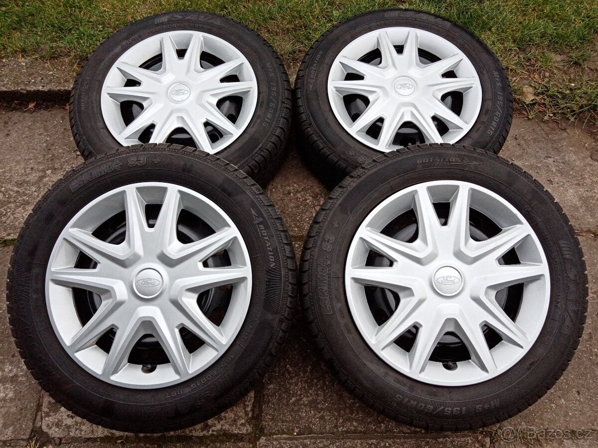 Zimní kola 15ky 4x108 pneu 99% FORD - dobírka možná