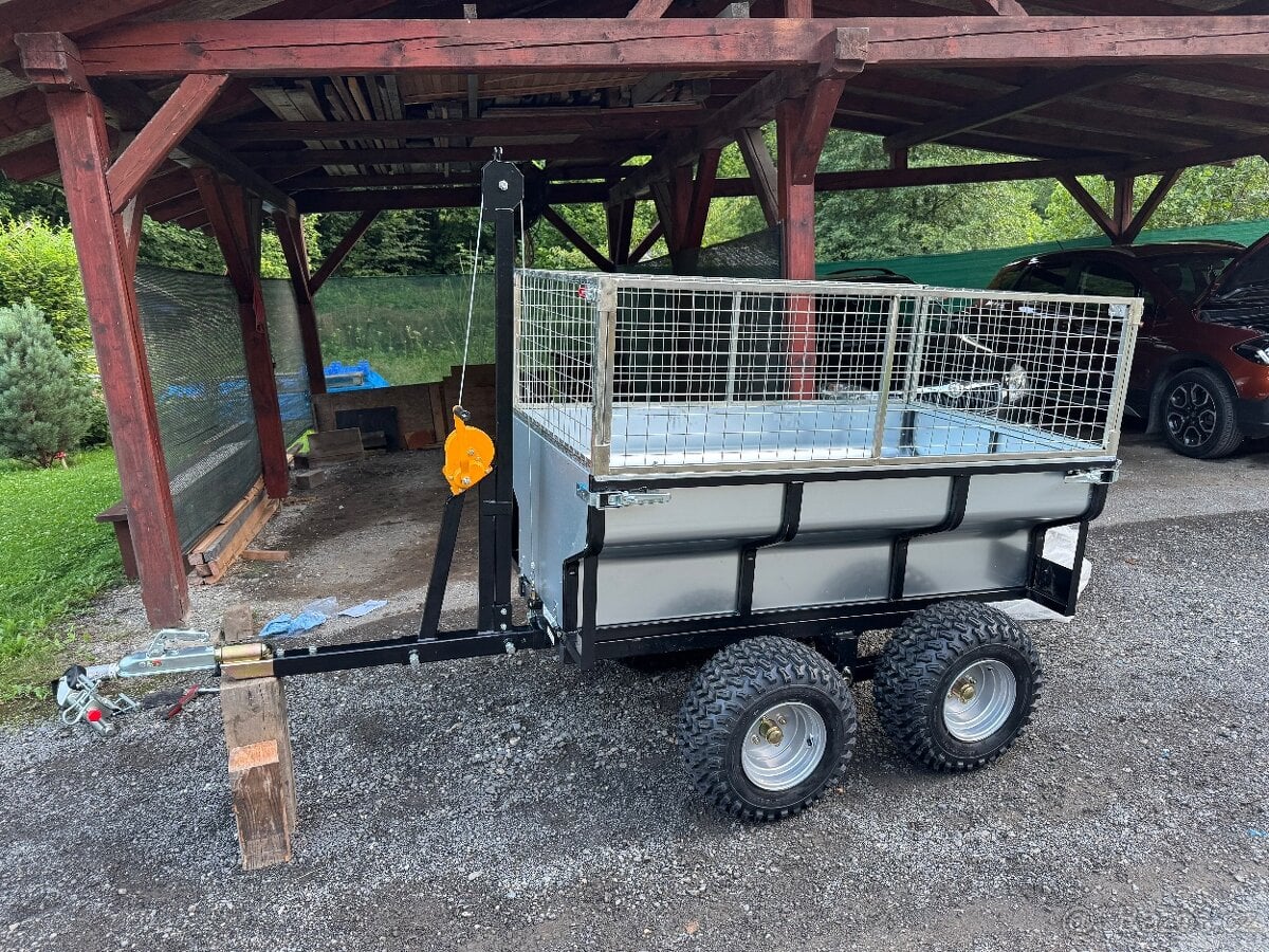 Vozík za čtyřkolku s doklady a spz