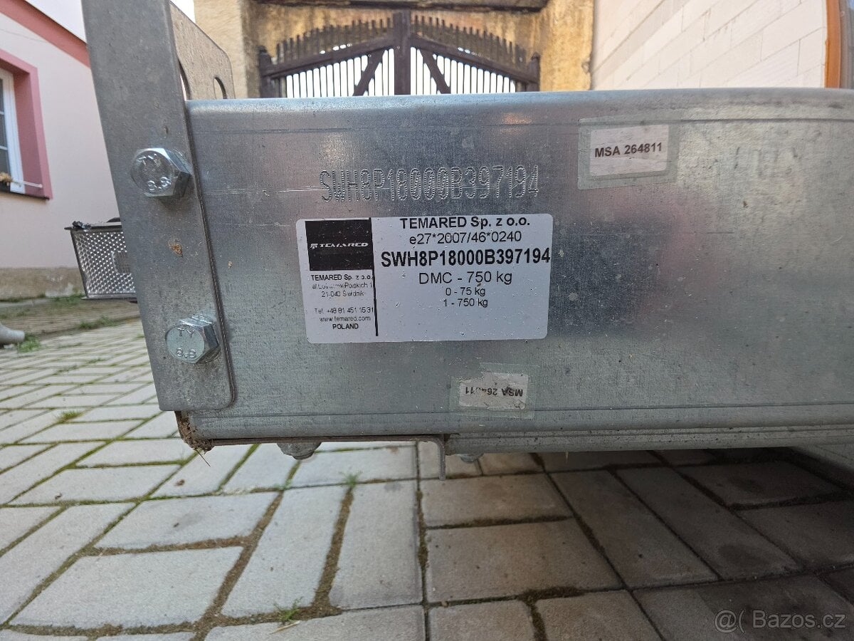 Zánovní Přívěs 750kg