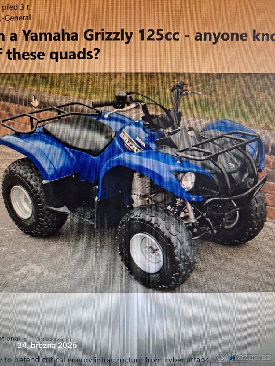 Koupím Yamaha grizzly 125ccm