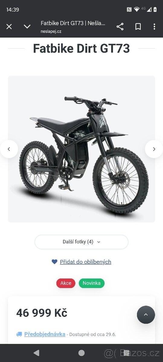 Elektricka motorka gt73 cena se může usmlouval