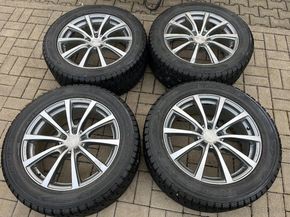 4 x alu disky 5x127 R20, zimní pneu 90%