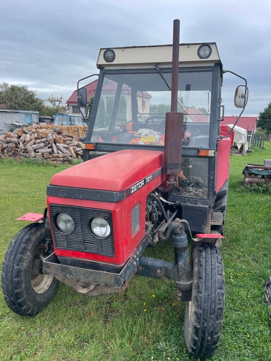 Traktor Zetor 7211 +sklápěcí 5tunový valník BBS