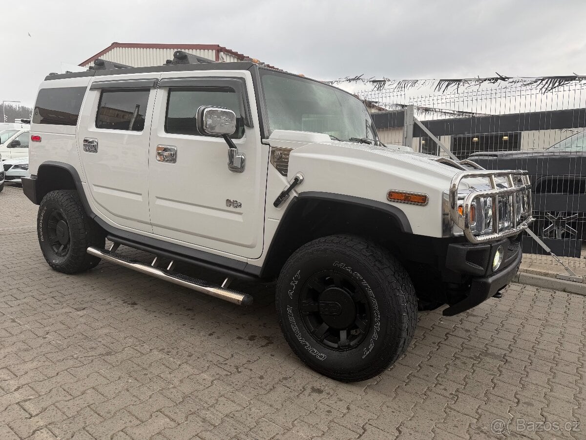 🇺🇸-Hummer H2 6.0 V8 VORTEC-WHITE-CHOME-FUNKCNI STAV-🇺🇸