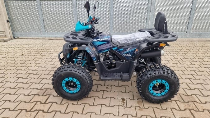 Dětská čtyřtaktní čtyřkolka Hunter II 125ccm. modra
