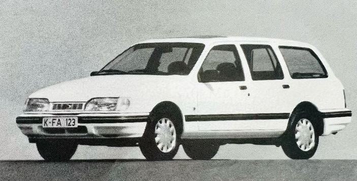 K: Ford Sierra sedačky a loketní opěrka