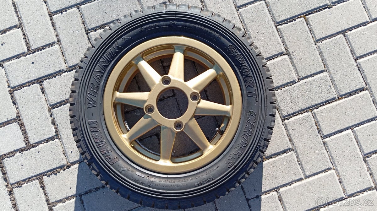 Kompletní sada hliníkových kol 14" 4×130 + nové pneu