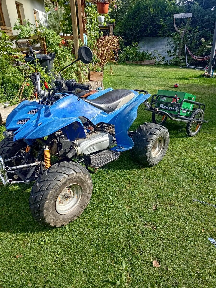 Čtyřkolka / ATV 160ccm + vozík