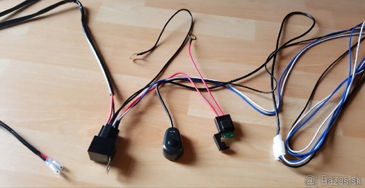 Kabeláž na led rampy - svetla