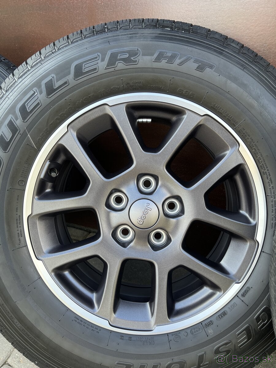 Disky + pneumatiky komplet – Jeep Wrangler / Gladiator / Fia