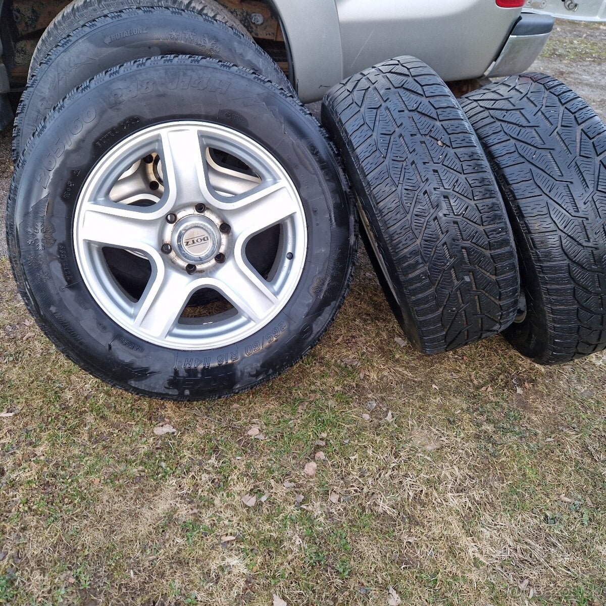 Predám alu disky DOTZ 18" + zimné pneumatiky 265/60 R18