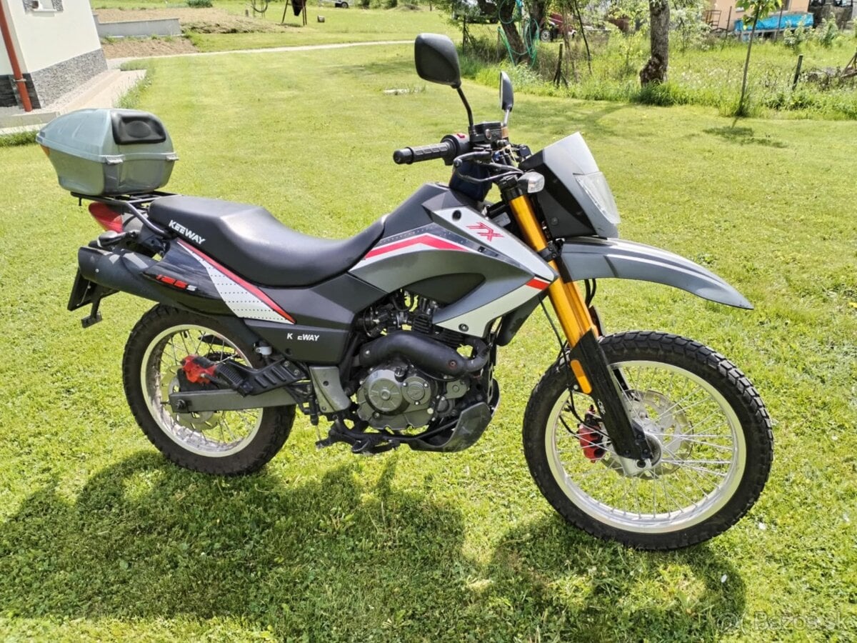enduro keeway tx 125 s tp špz plne pojazdná