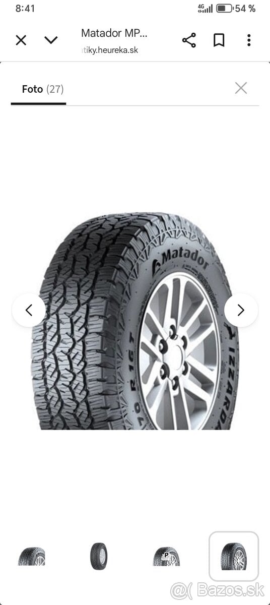 225 65r17 matador A/T offroad pneumatiky