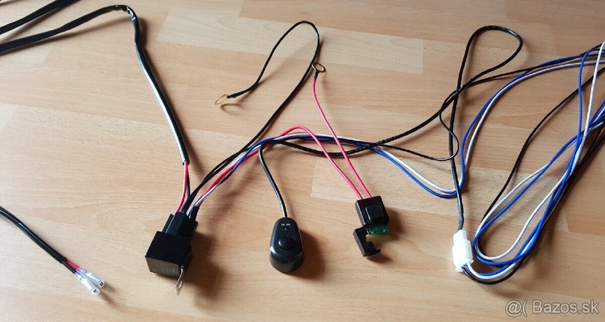 Kabeláž na led rampy - svetla