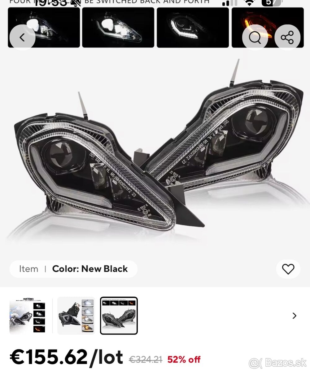 Predné svetla Raptor 700