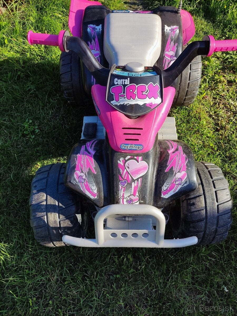 PREDÁM Peg-Pérego Corral T-Rex 9V ružová