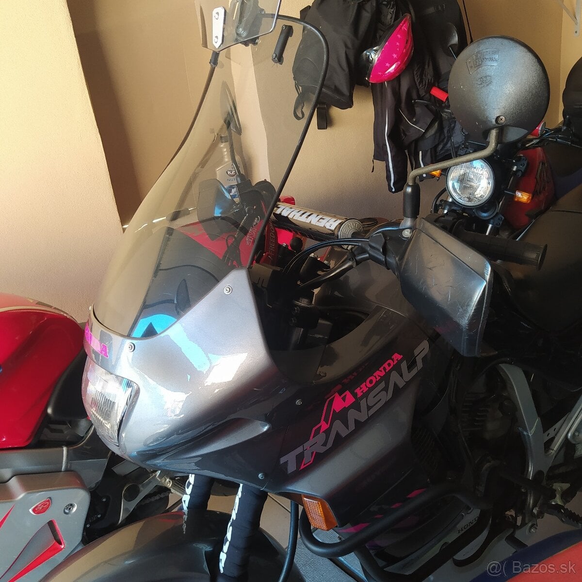 ✴️✴️ Honda transalp -plexi GIVI+deflektor✴️✴️.,