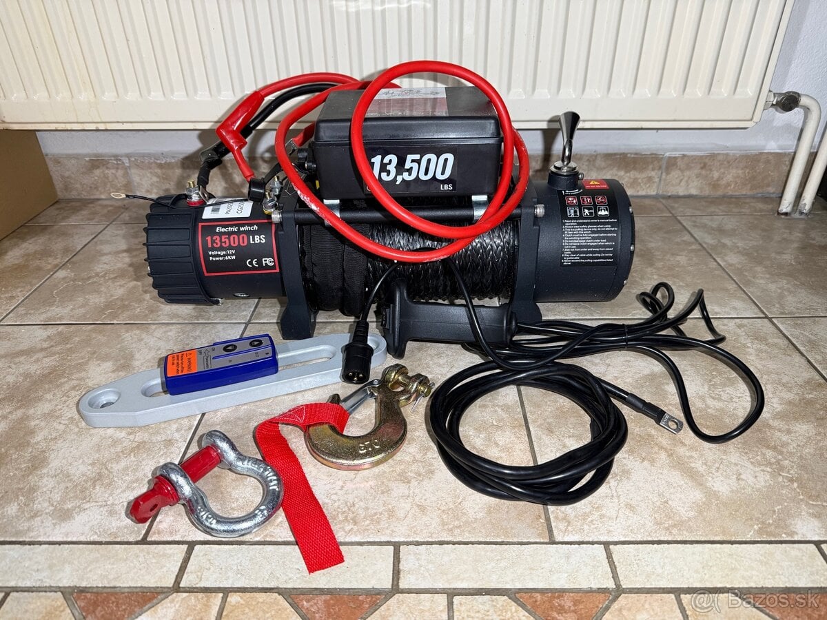 Predám úplne nový, výkonný 13 500 lbs elektrický naviják