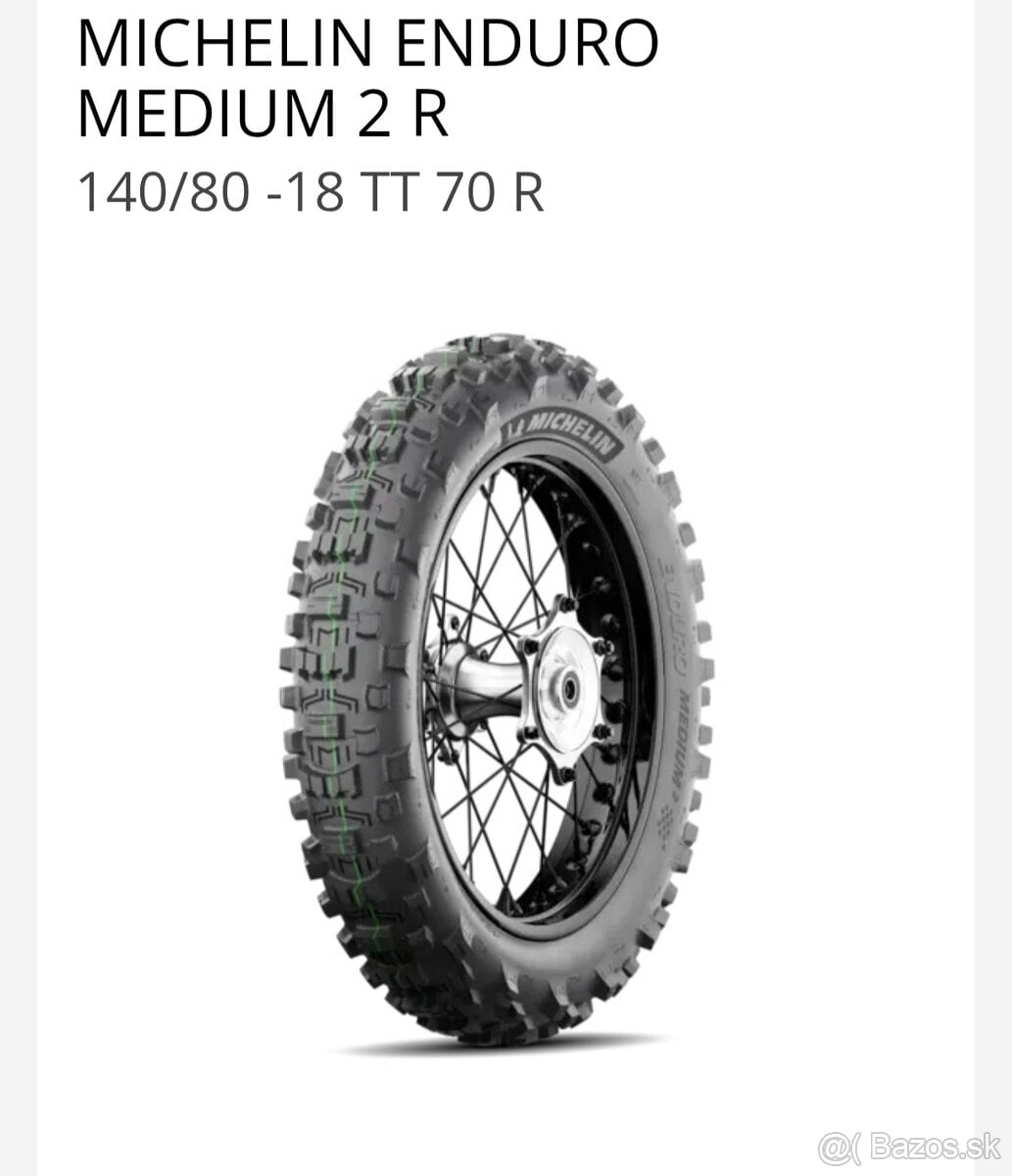 Predám Michelin enduro medium 2