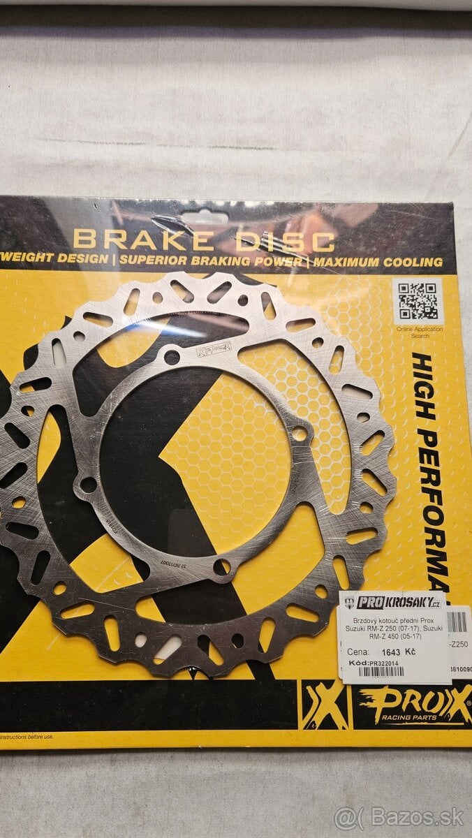 Suzuki rmz 250 450 2005 - 2018 prox predny kotuc novy