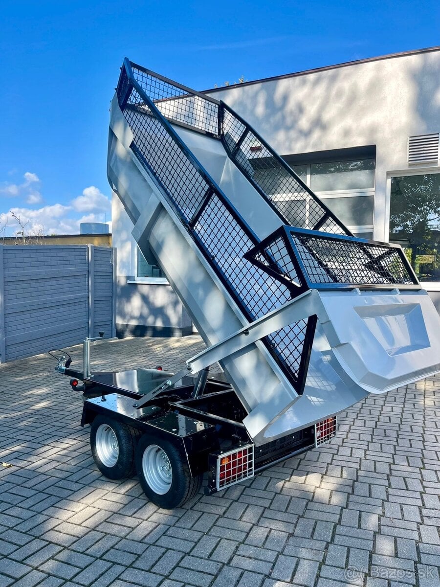 Sklápěcí přívěsný vozík do 750 kg – za auto i čtyřkolku malo