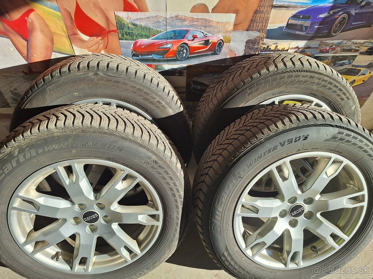 Disky so zimnými pneu Range Rover evoque
