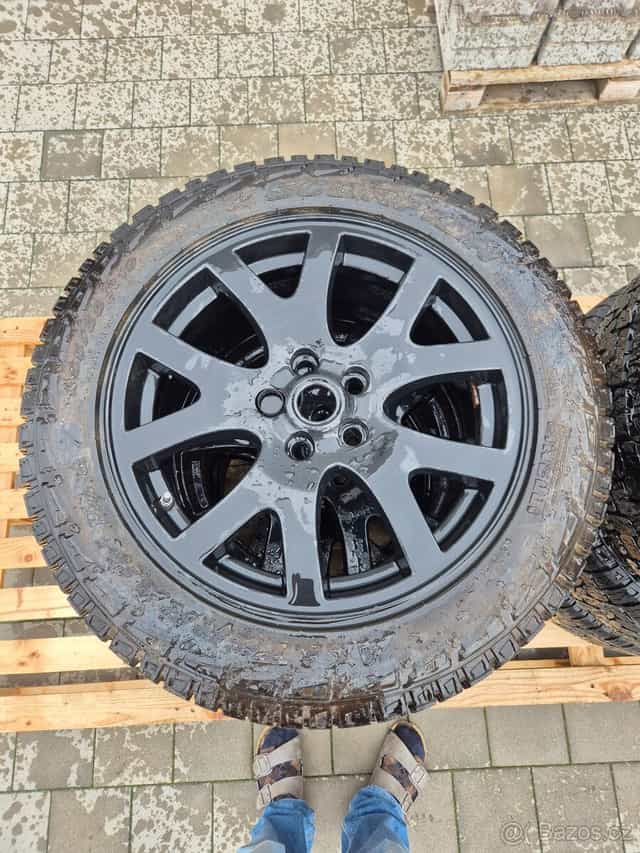 Sada 6ks kol z Land Rover Discovery 4, 255/55 R19, AT pneu