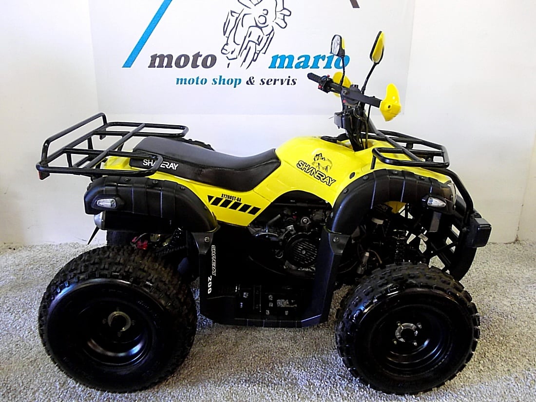 ATV Shineray XY 200 ST ČR, bílé SPZ jen300km Výrobní STAV