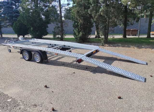 Snížený vlek na auta, 450x210cm, 2700/510kg,130km, VDI2700