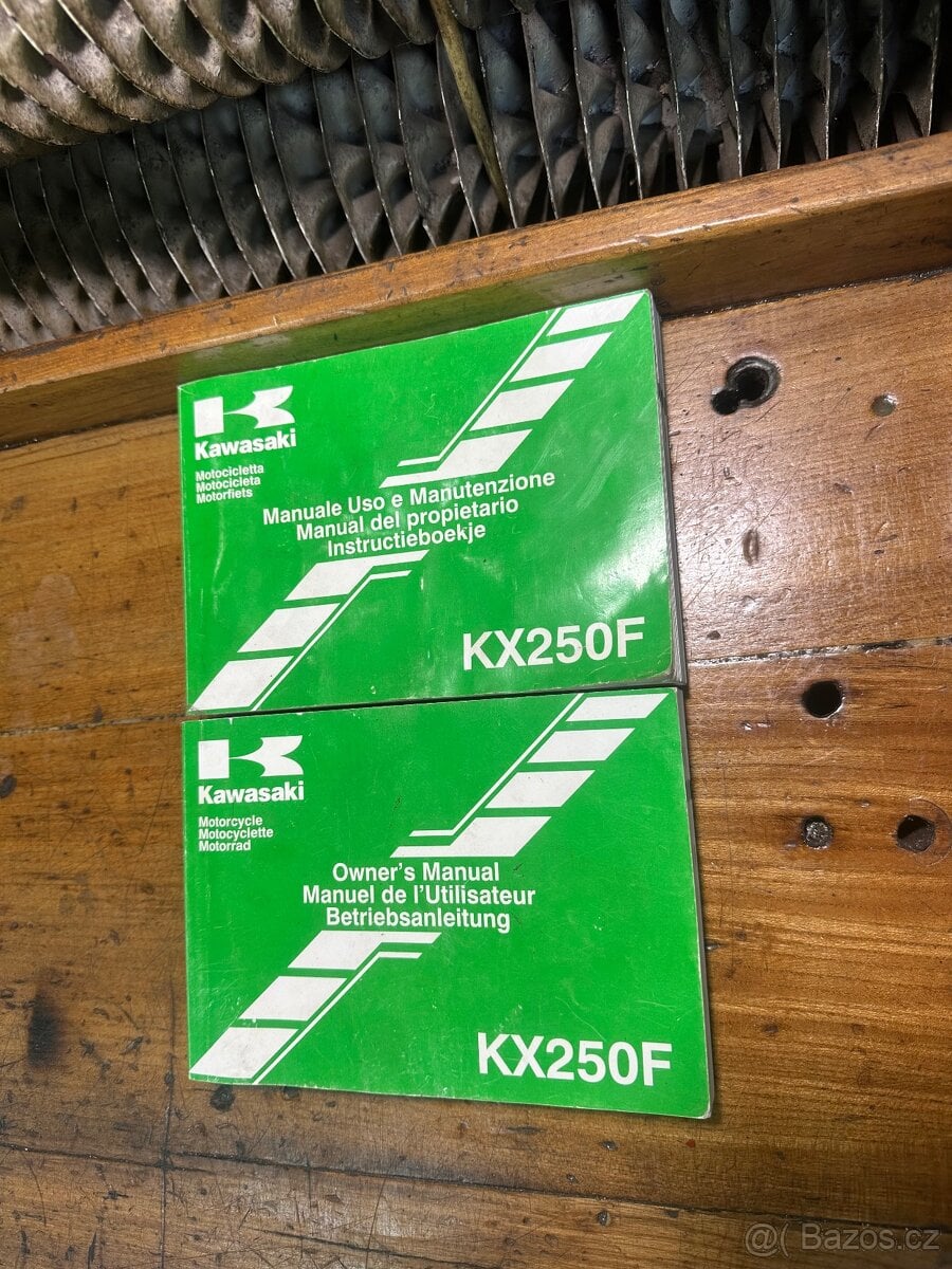 Manuály Kawasaki kx250f 2018